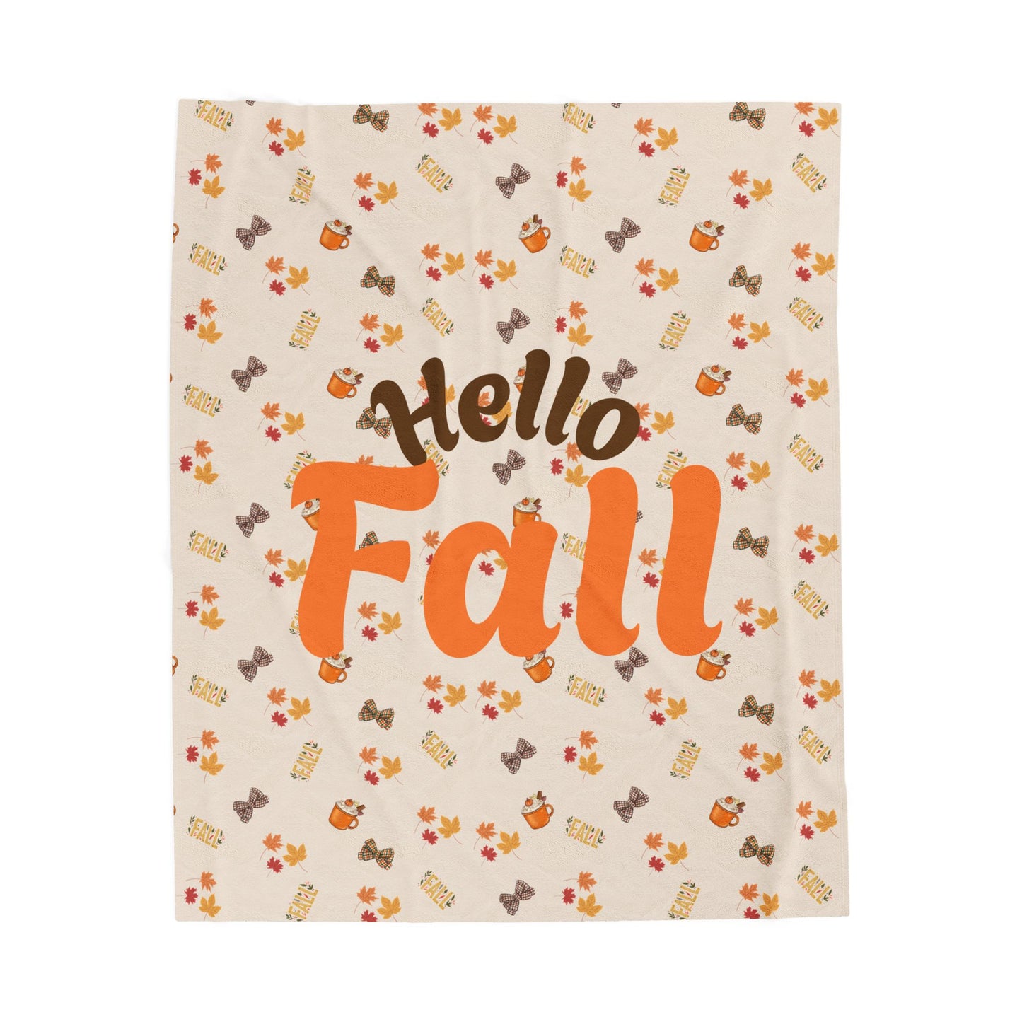 Spiced Velveteen Plush Blanket – Cozy Fall Throw for Home & Gifting