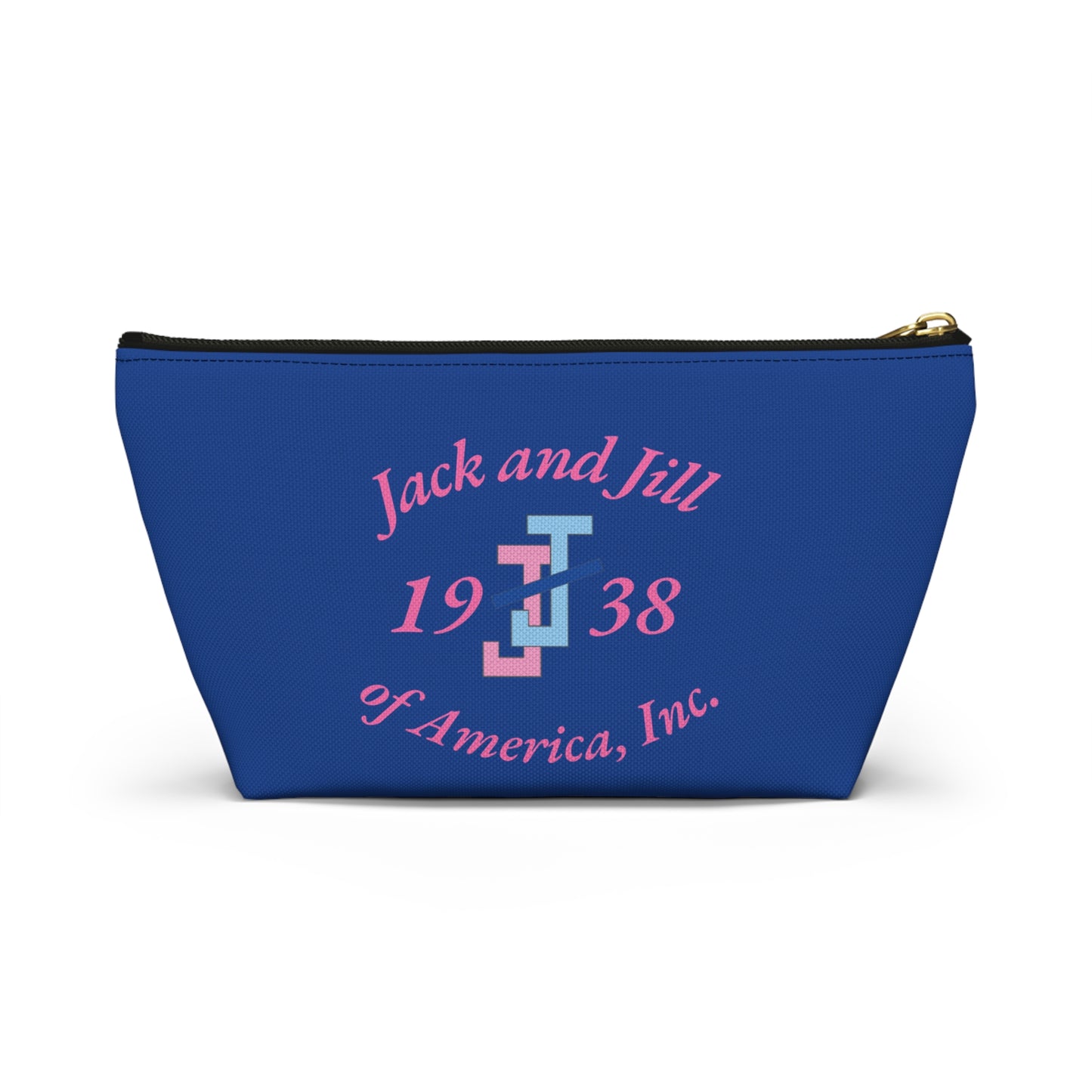 Jack and Jill Accessory Pouch - Pink Letters