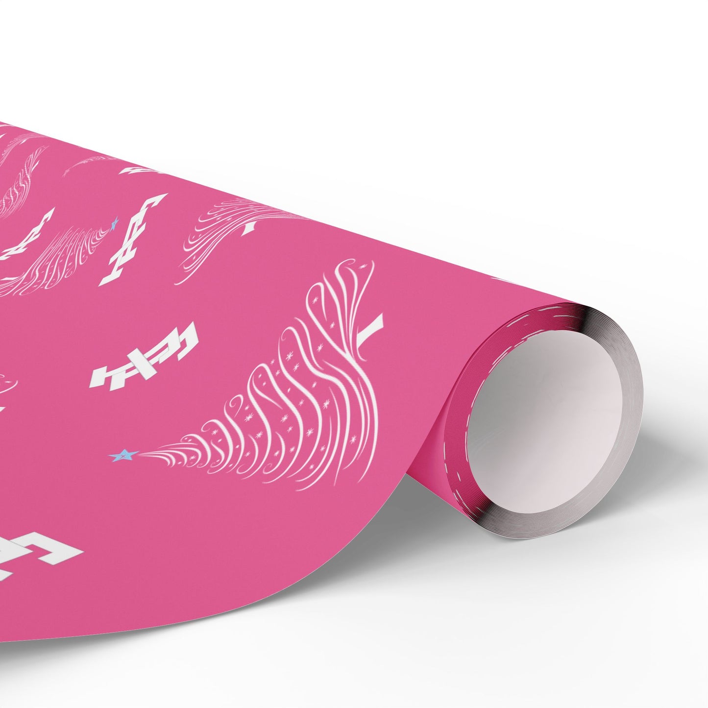Jack and Jill Holiday Wrapping Paper - Pink