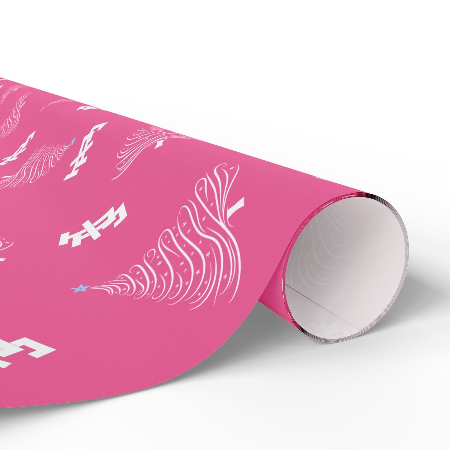 Jack and Jill Holiday Wrapping Paper - Pink