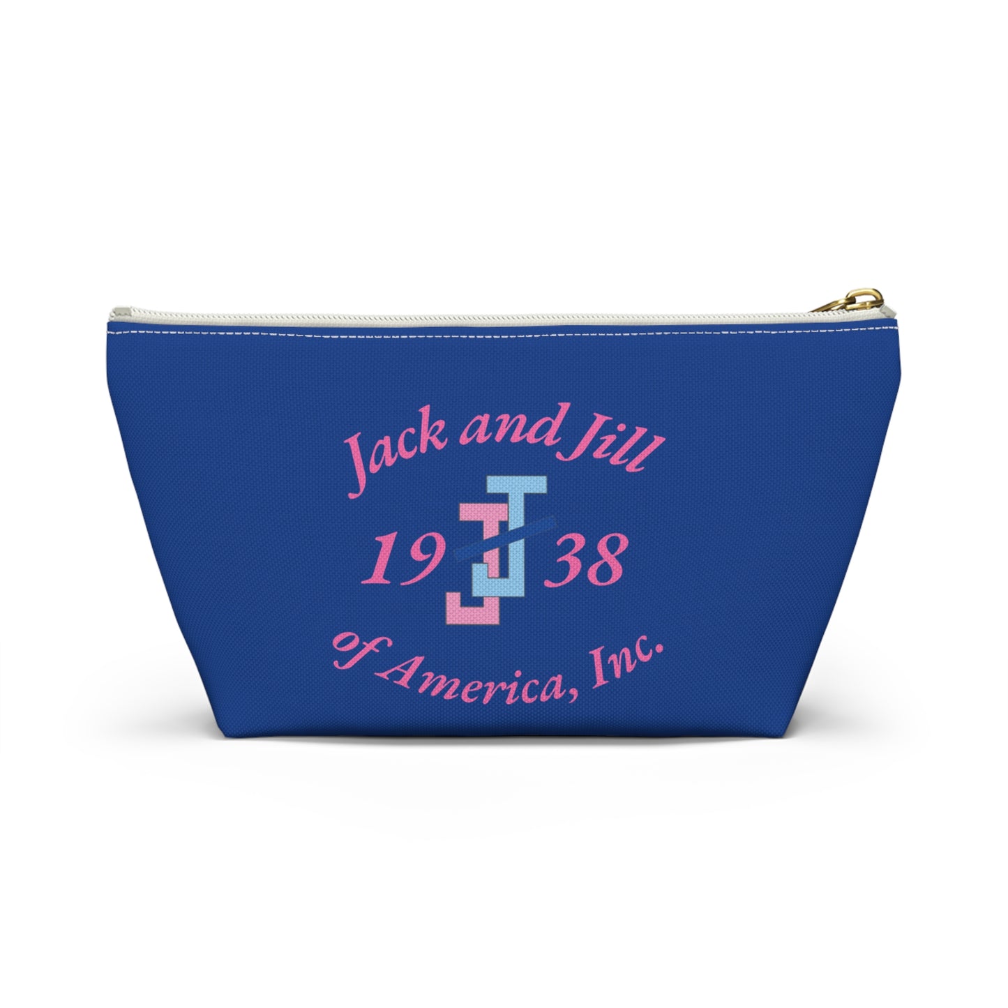 Jack and Jill Accessory Pouch - Pink Letters