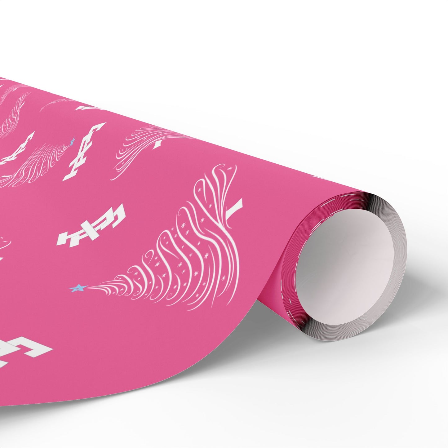 Jack and Jill Holiday Wrapping Paper - Pink