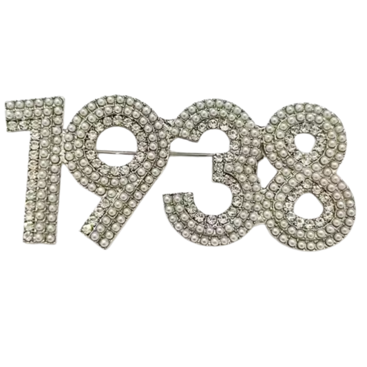 Jack and Jill 1938 Rhinestone Pearl Brooch