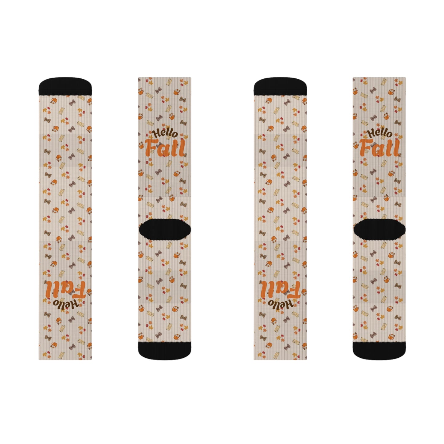 Spiced Crew Socks – Cozy Fleece-Lined