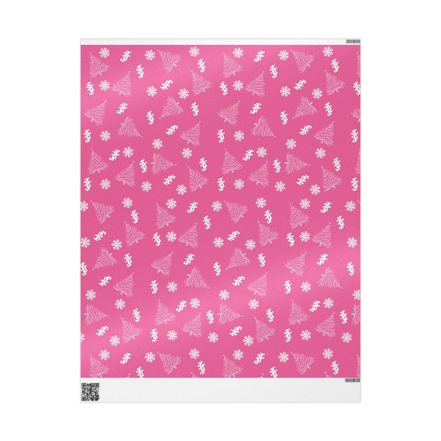 Jack and Jill Holiday Wrapping Paper - Pink
