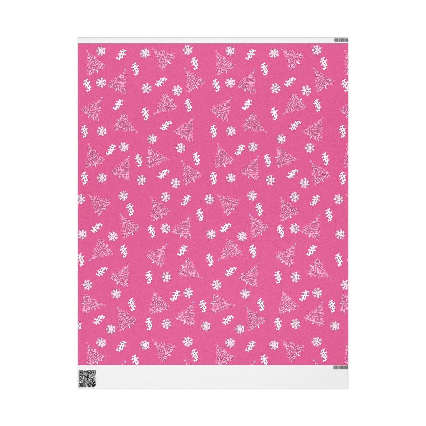 Jack and Jill Holiday Wrapping Paper - Pink