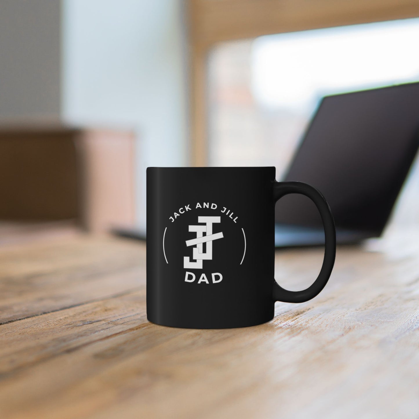 Jack and Jill Dad Black Coffee Mug — 11oz