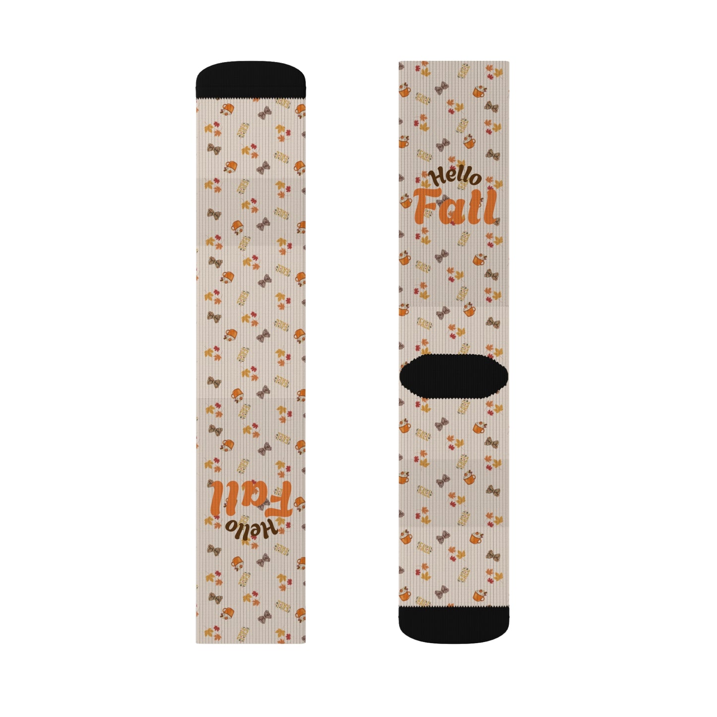 Spiced Crew Socks – Cozy Fleece-Lined