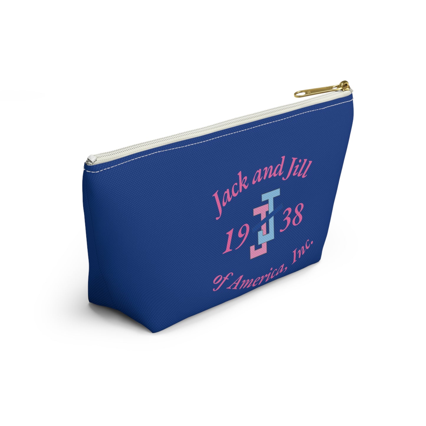 Jack and Jill Accessory Pouch - Pink Letters