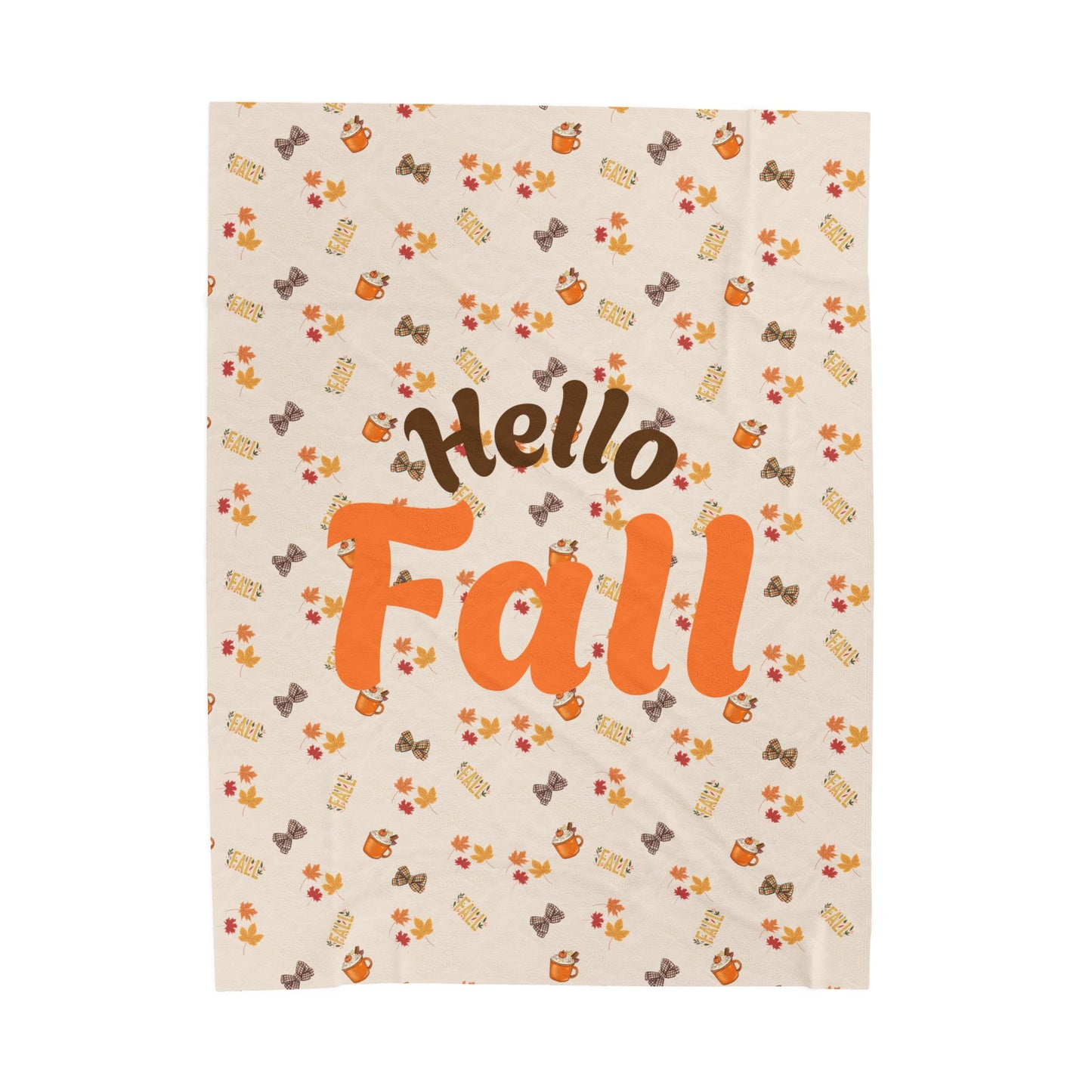 Spiced Velveteen Plush Blanket – Cozy Fall Throw for Home & Gifting