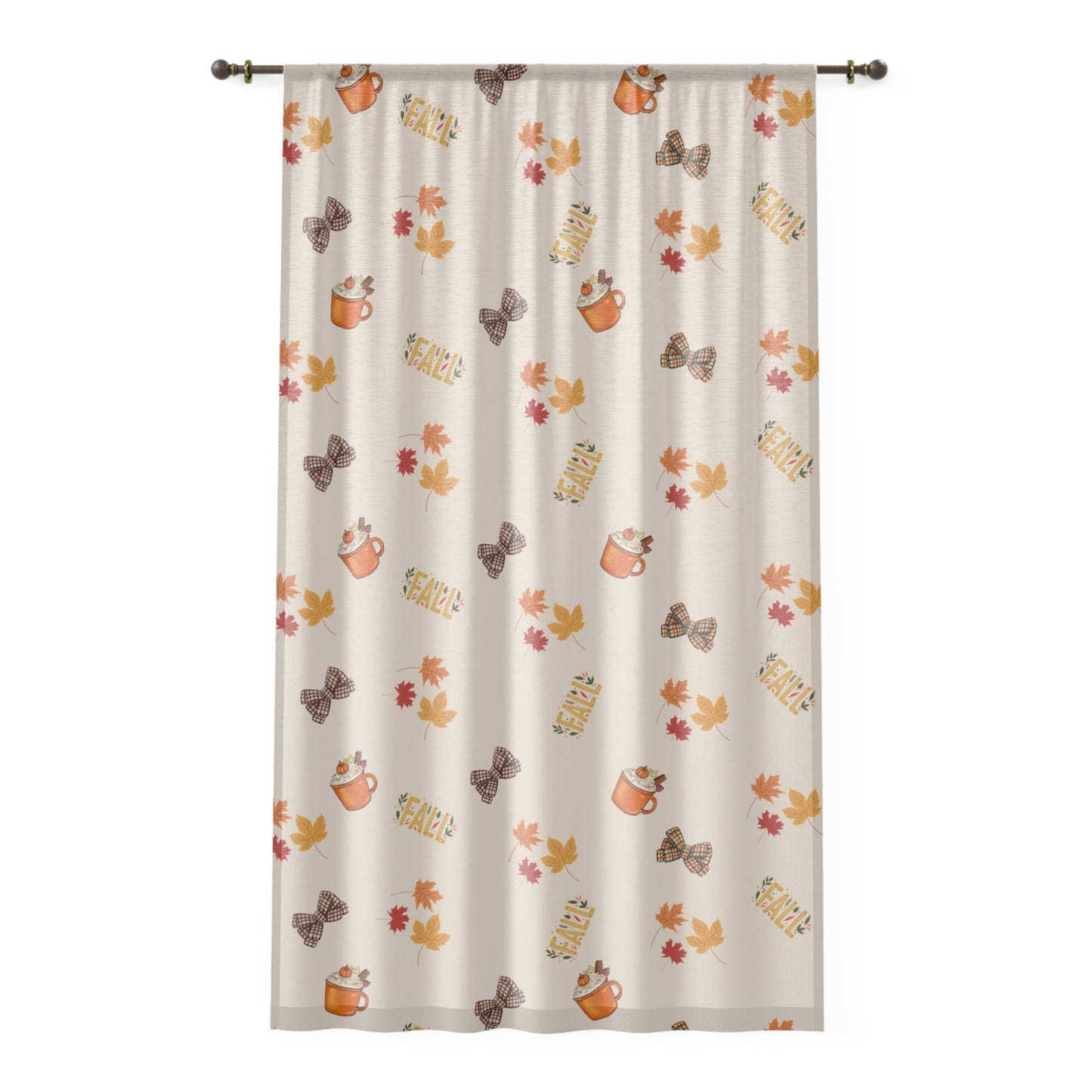 Spiced Window Curtains – Cozy Fall Seasonal Home Décor
