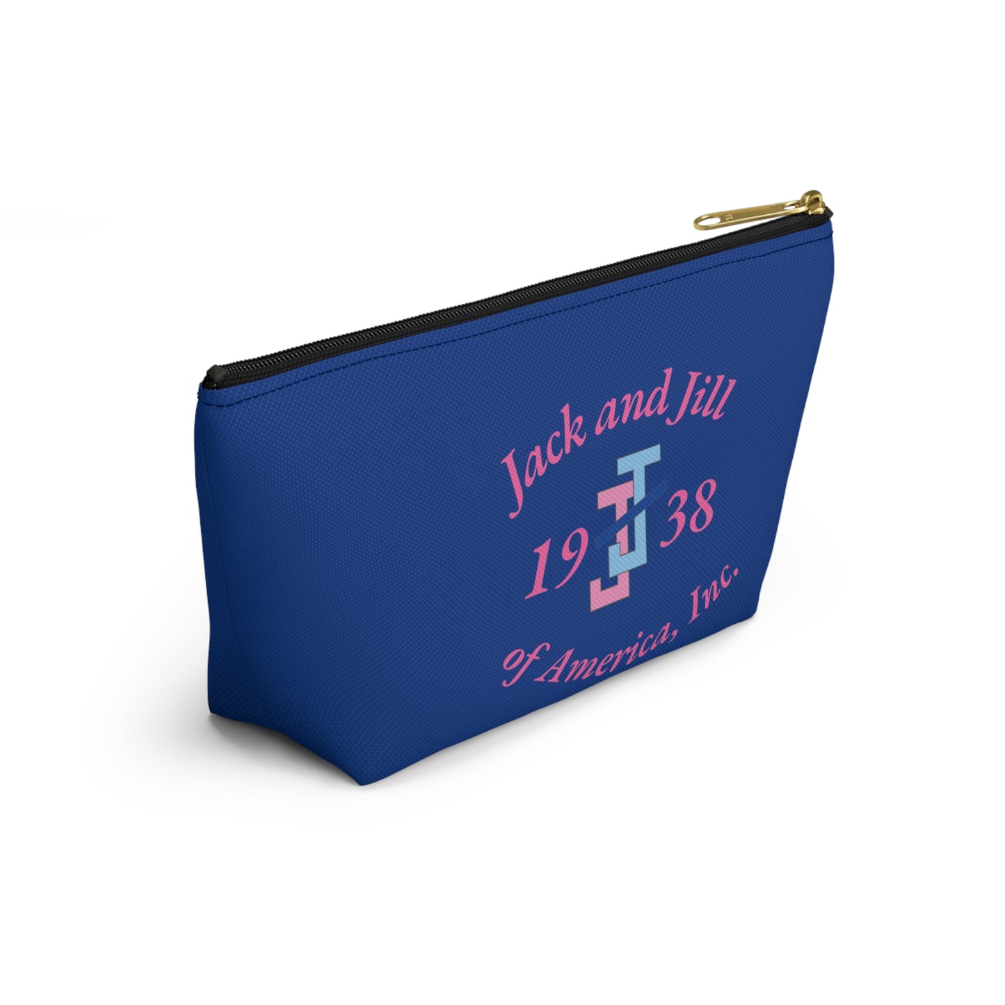 Jack and Jill Accessory Pouch - Pink Letters