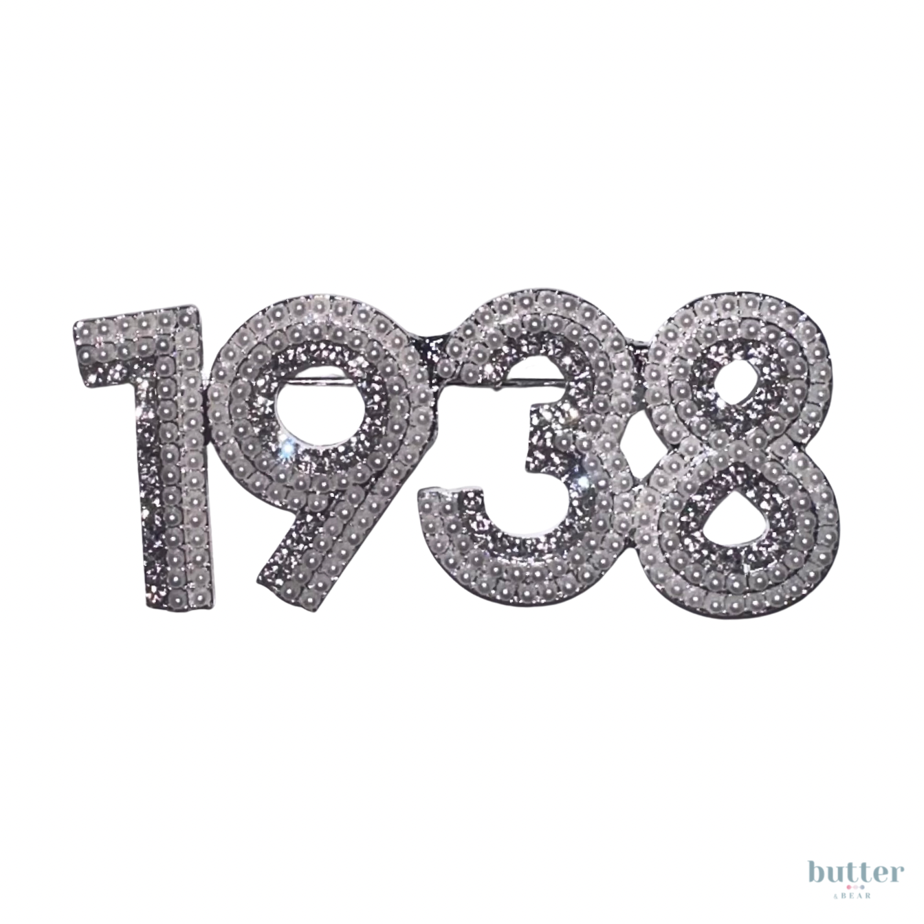 Jack and Jill 1938 Rhinestone Pearl Brooch