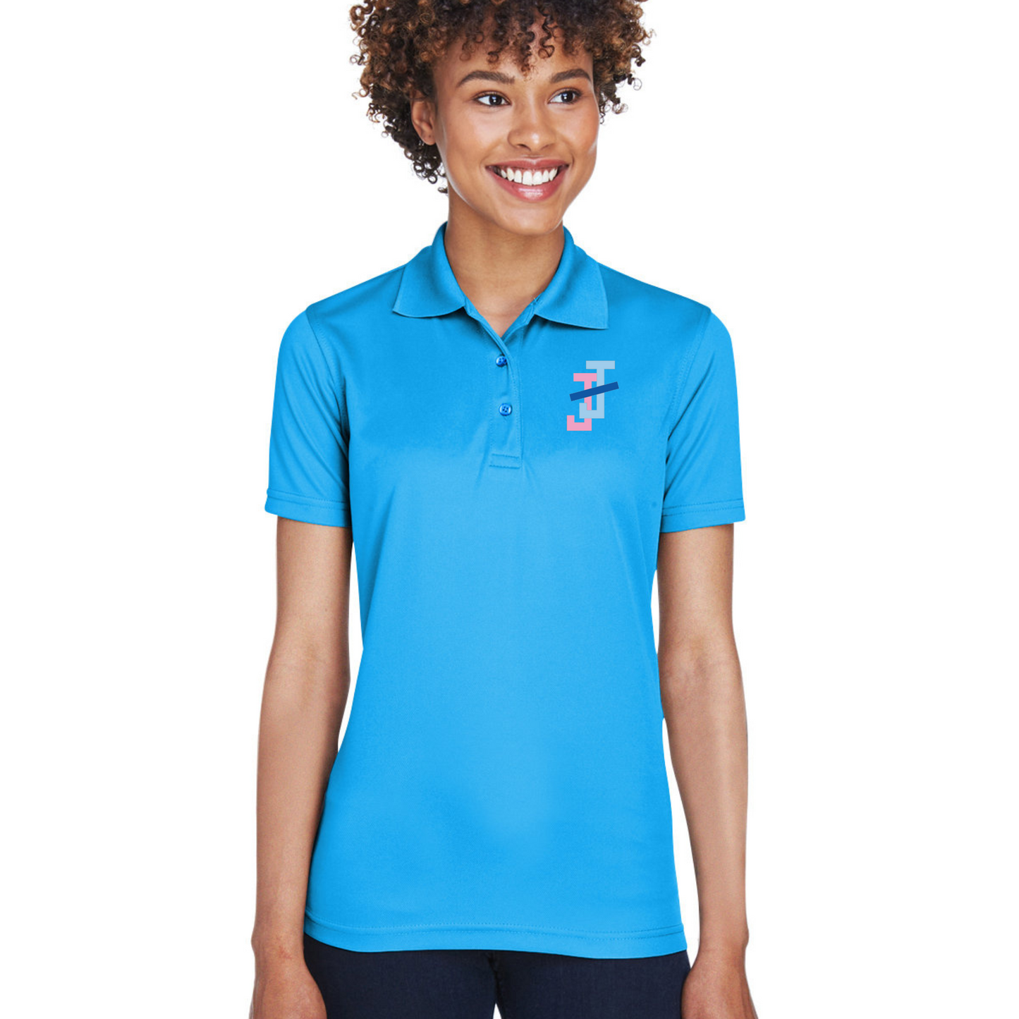Jack and Jill Women's 3 Button Polo Shirt - JJ
