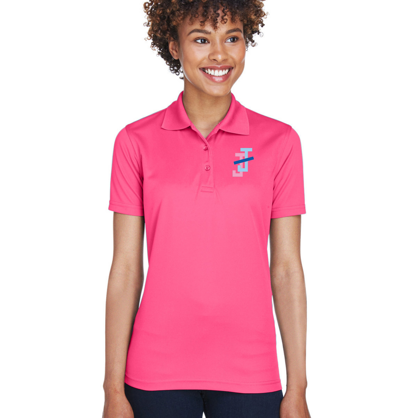 Jack and Jill Women's 3 Button Polo Shirt - JJ