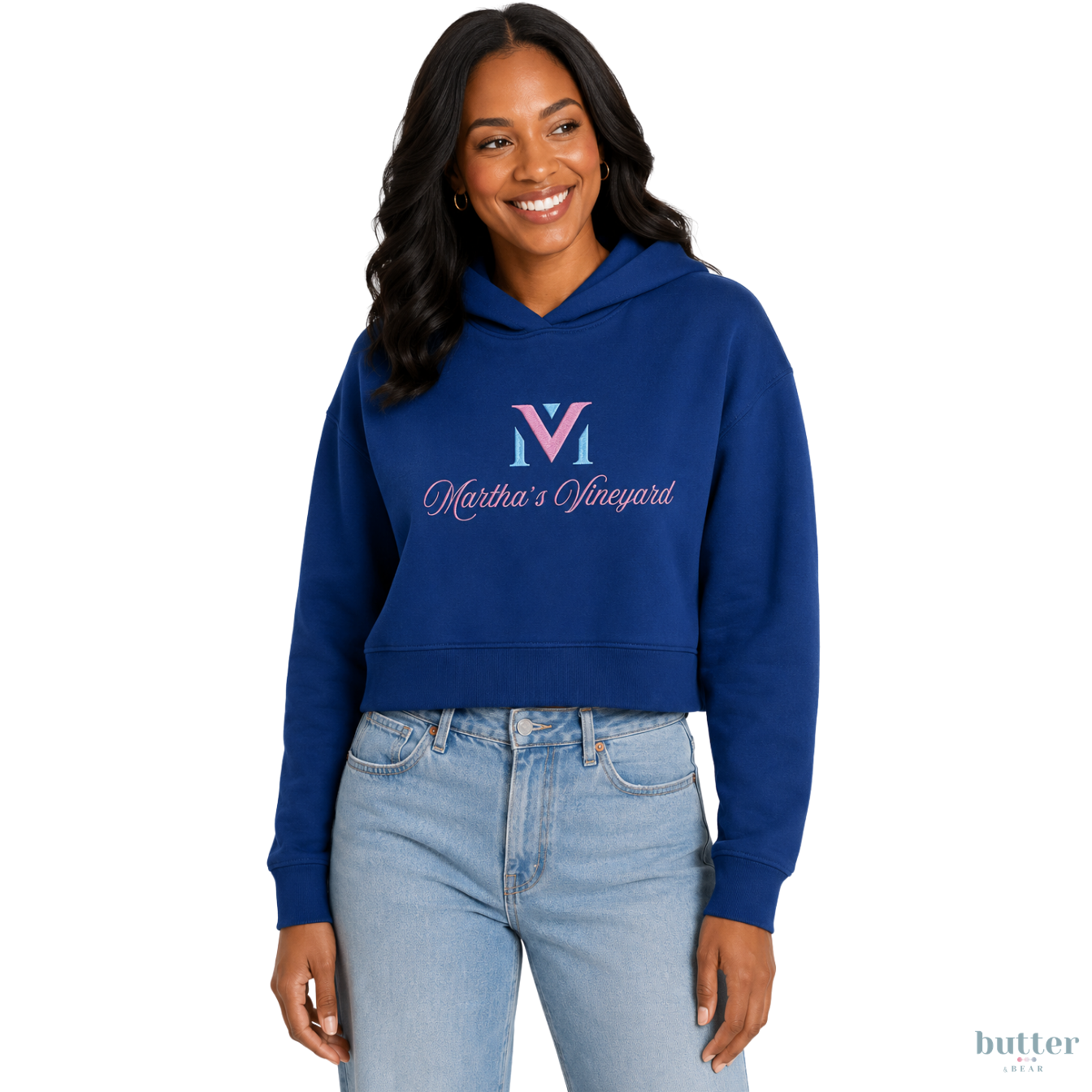 MV: Martha's Vineyard Modest Crop Hoodie