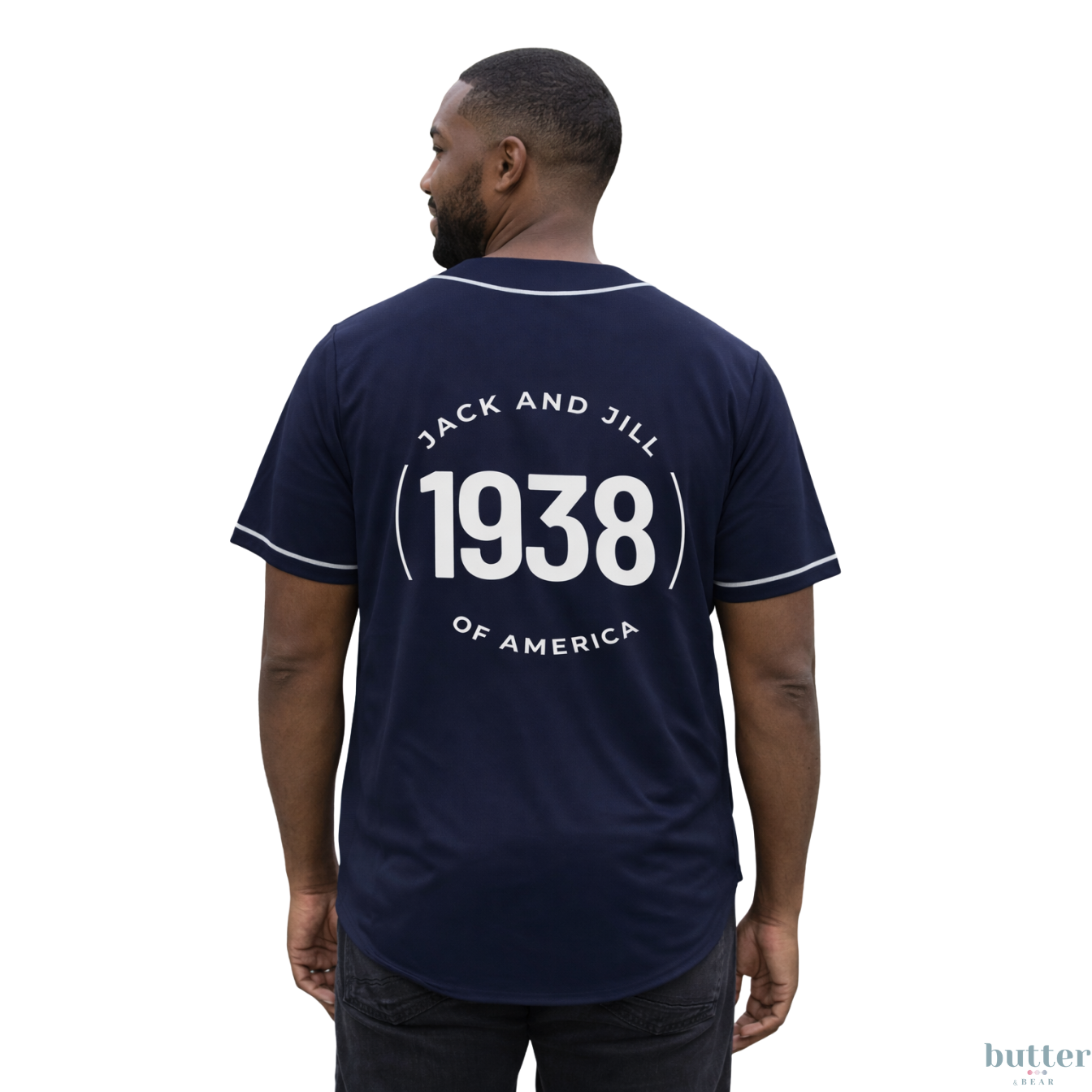 Jack and Jill SER - Unisex Baseball Jersey - NAVY