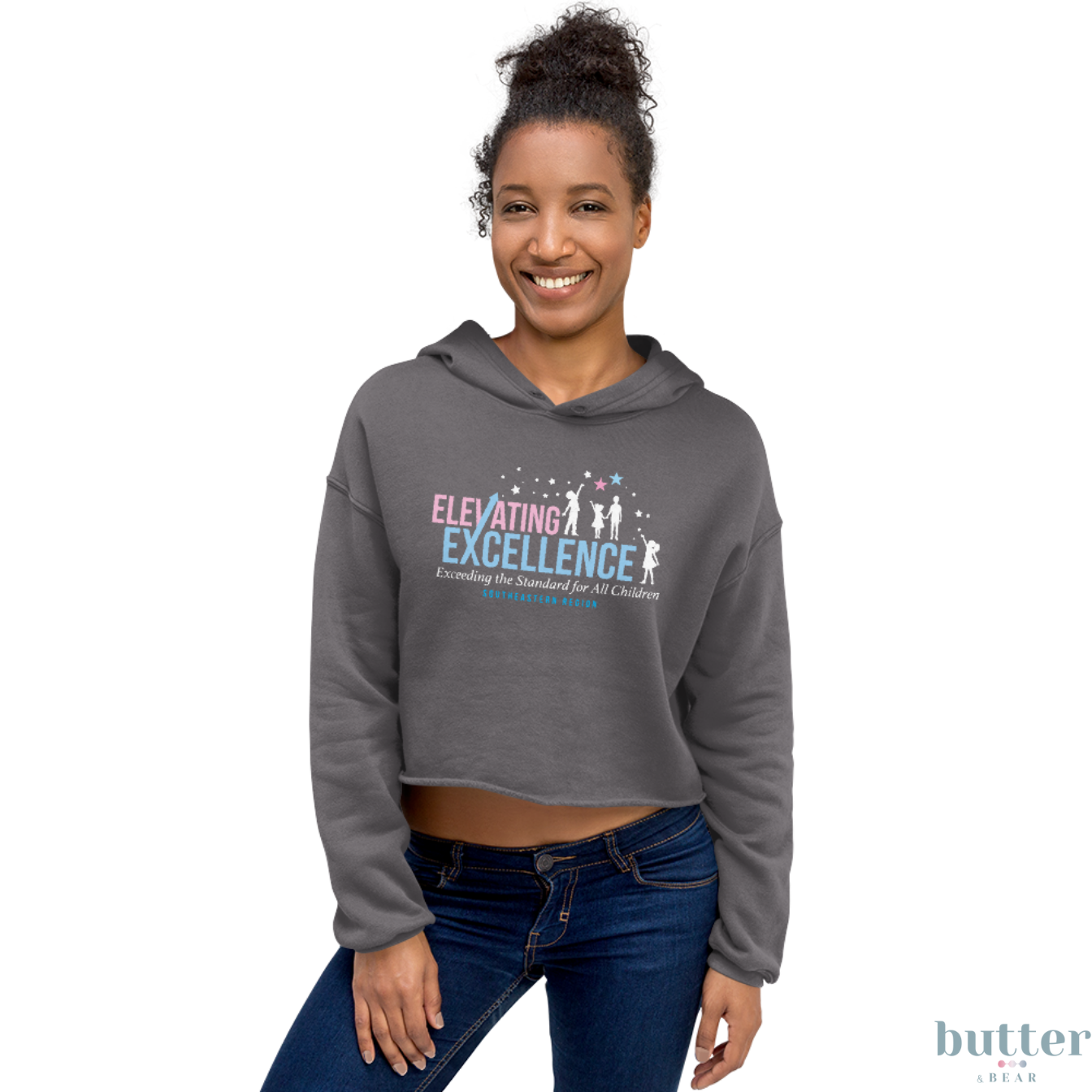 Elevating Excellence Crop Hoodie - Jack and Jill SER