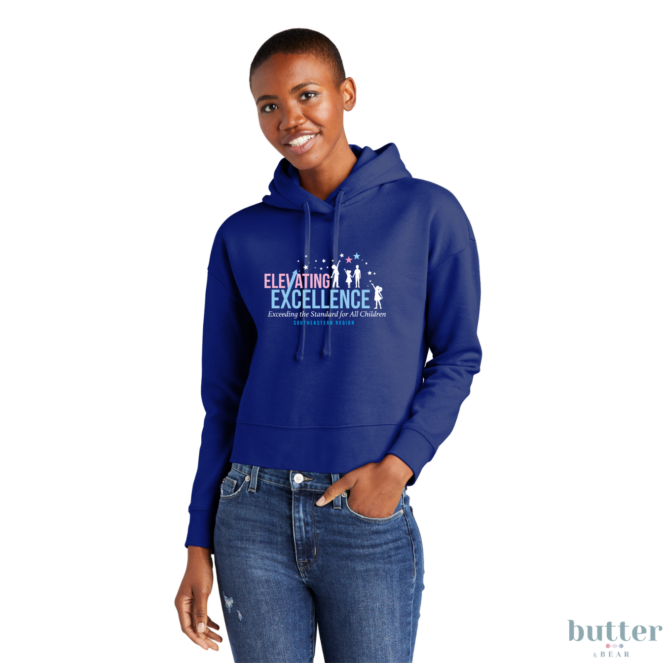Elevating Excellence Modest Crop Fleece Hoodie - Jack and Jill SER