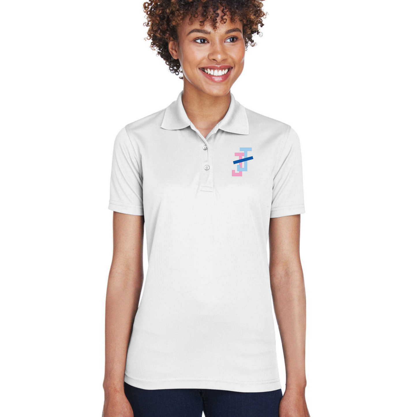 Jack and Jill Women's 3 Button Polo Shirt - JJ