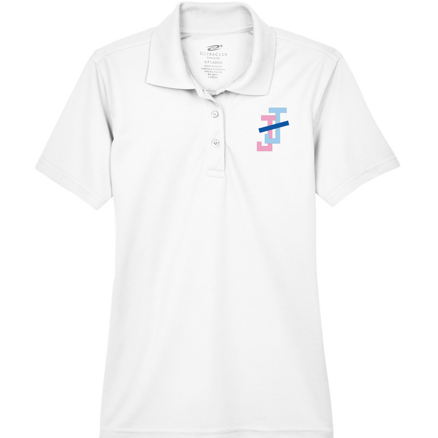 Jack and Jill Women's 3 Button Polo Shirt - JJ Embroidered