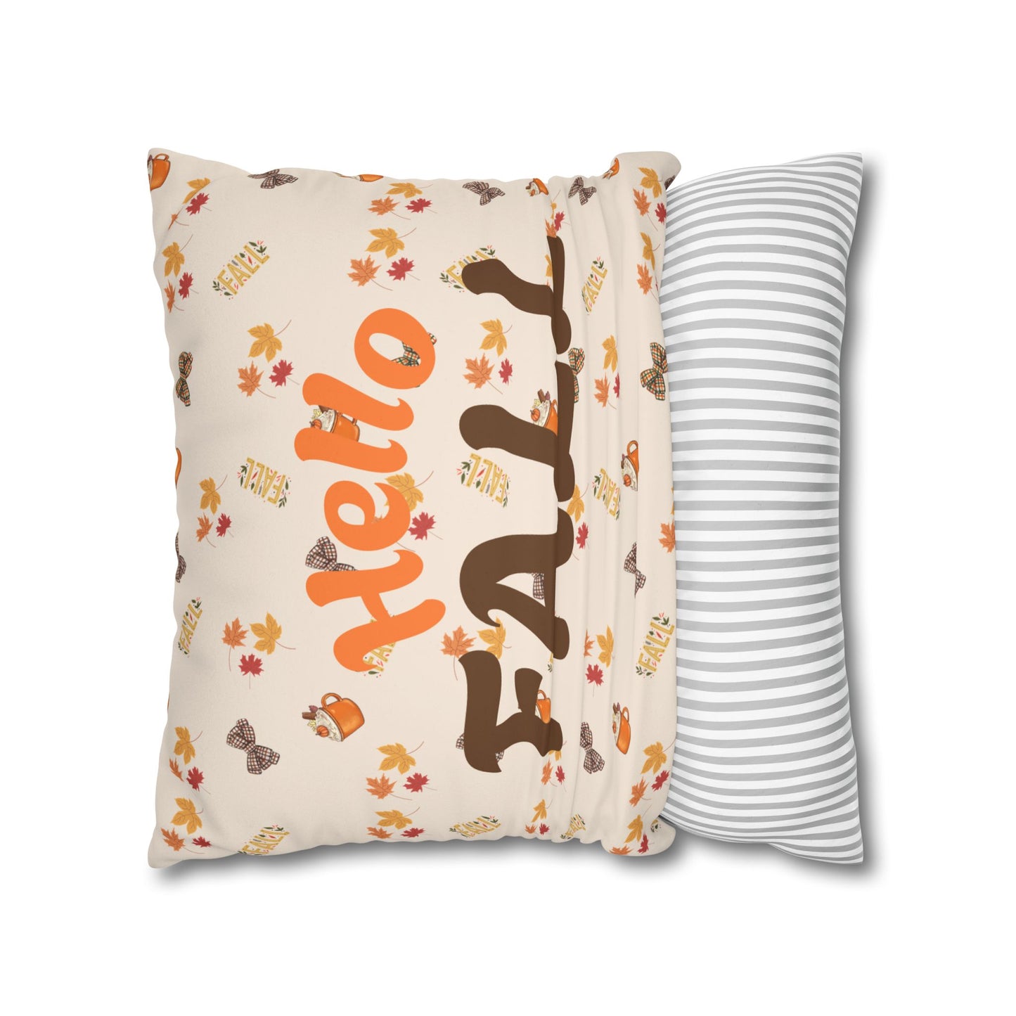 Spiced Faux Suede Pillow – Cozy Fall Decorative Accent