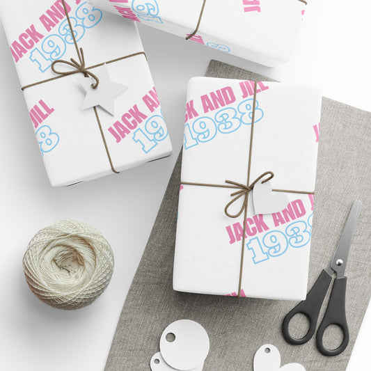 Jack and Jill 1938 Wrapping Paper - White