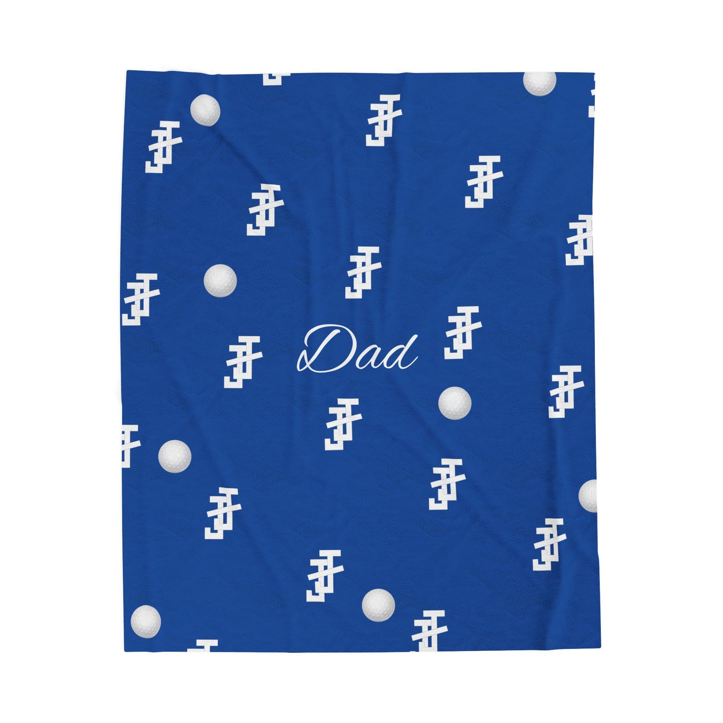 Jack and Jill of America Plush Blanket - Dad Blue