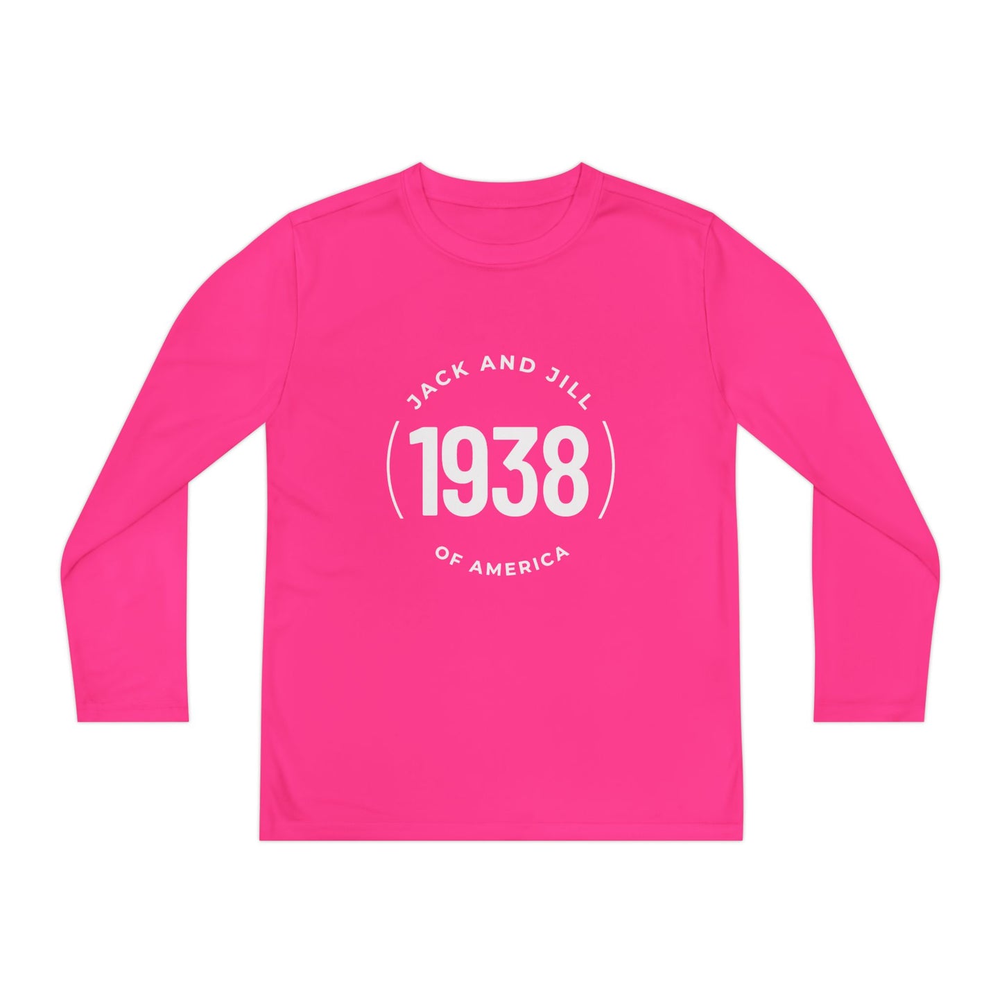 Jack and Jill YOUTH Long Sleeve Tee - 1938 Circle White