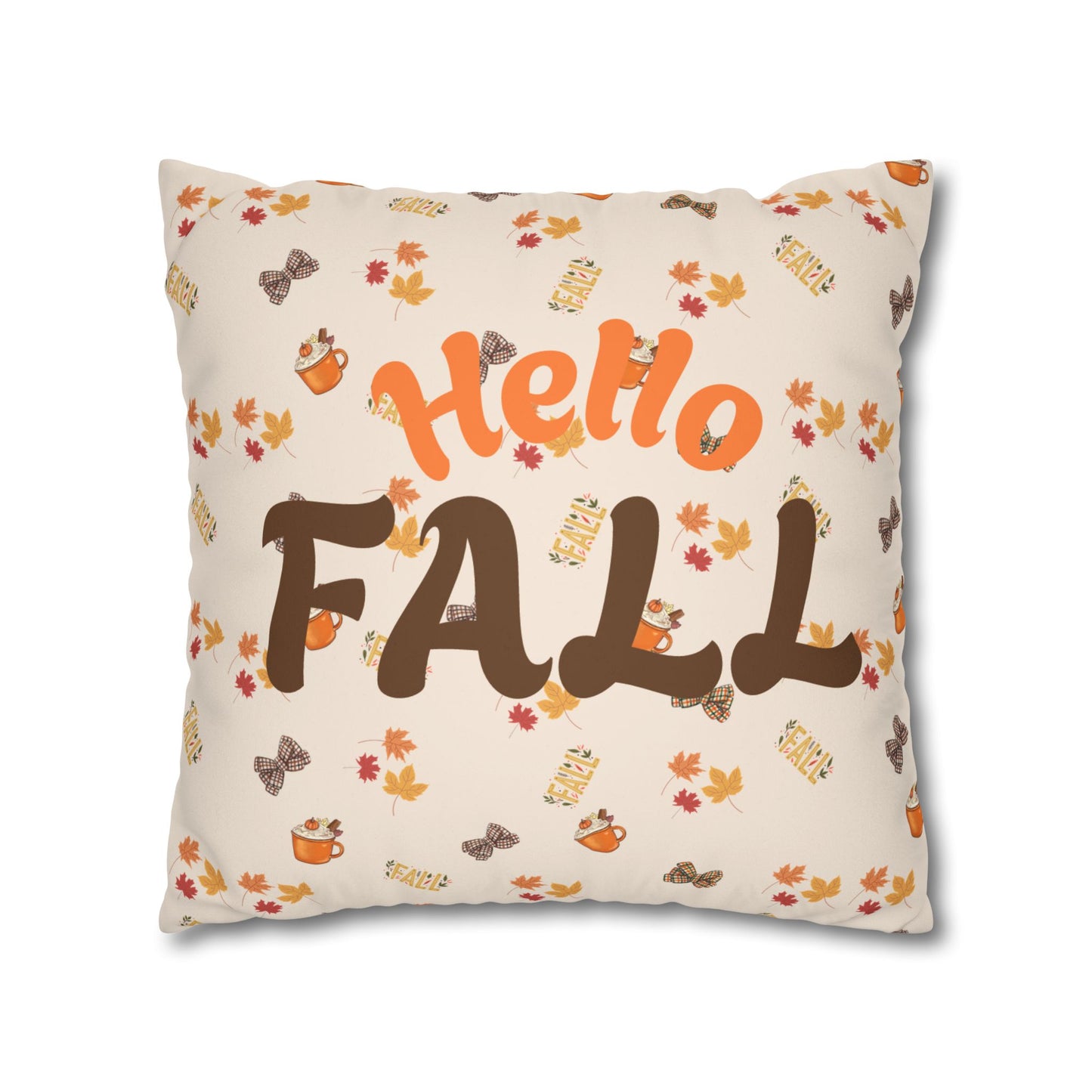Spiced Faux Suede Pillow – Cozy Fall Decorative Accent