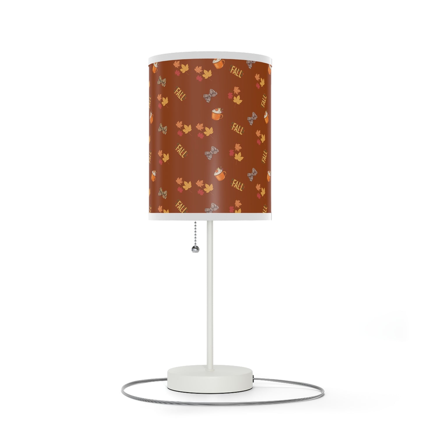 Spiced Latte Lamp on Stand – Cozy Fall Accent Light for Home Décor