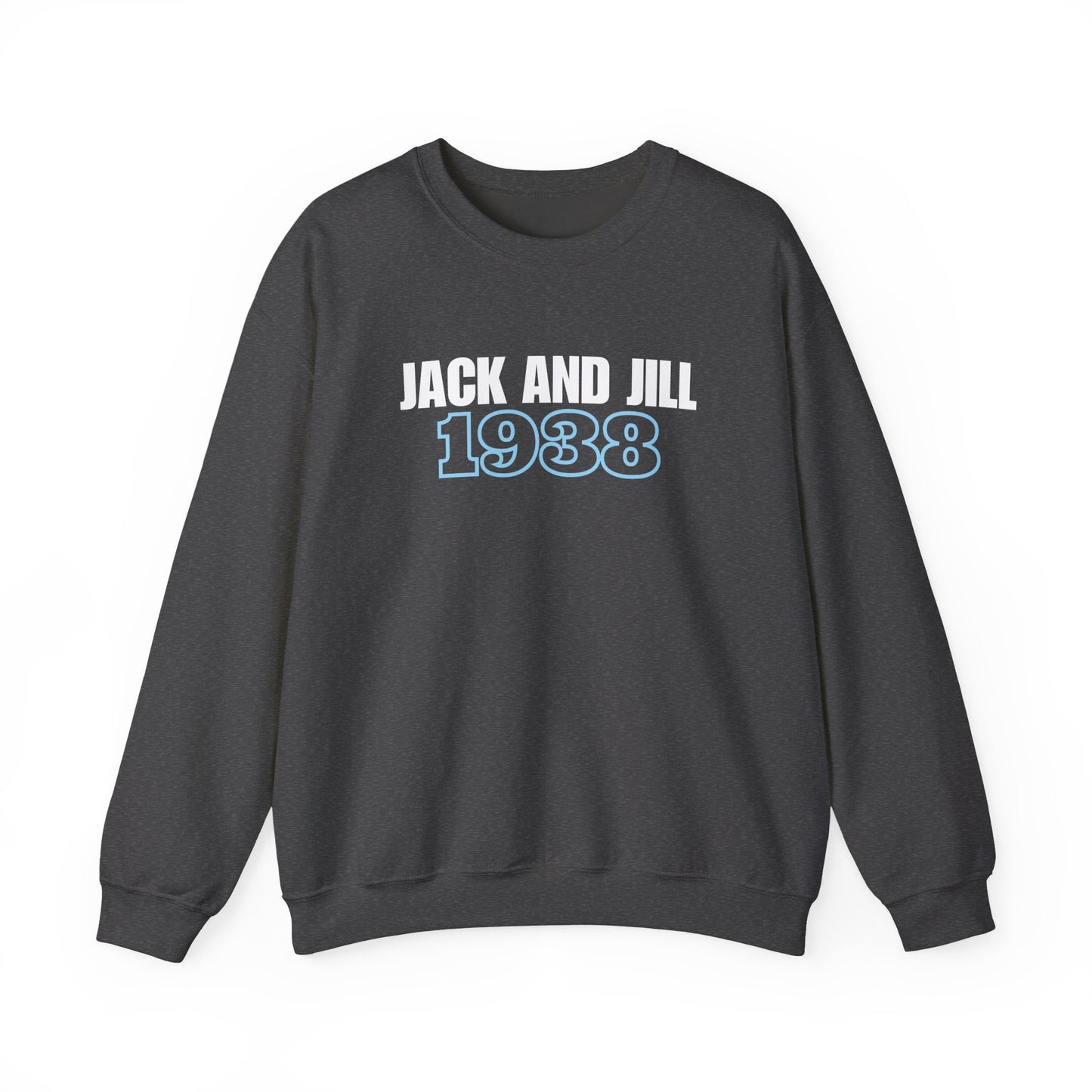 Jack and Jill 1938 Crewneck - White & Blue