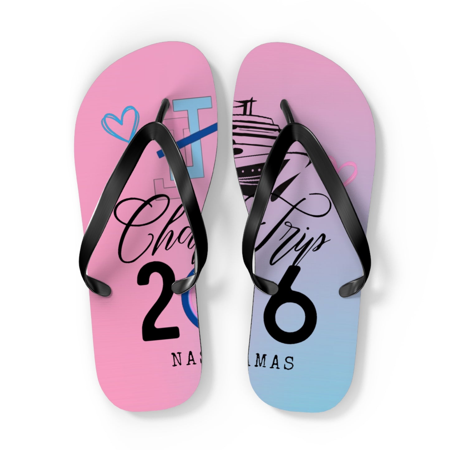 Miami Chapter - Beach Sandals Pink and Blue