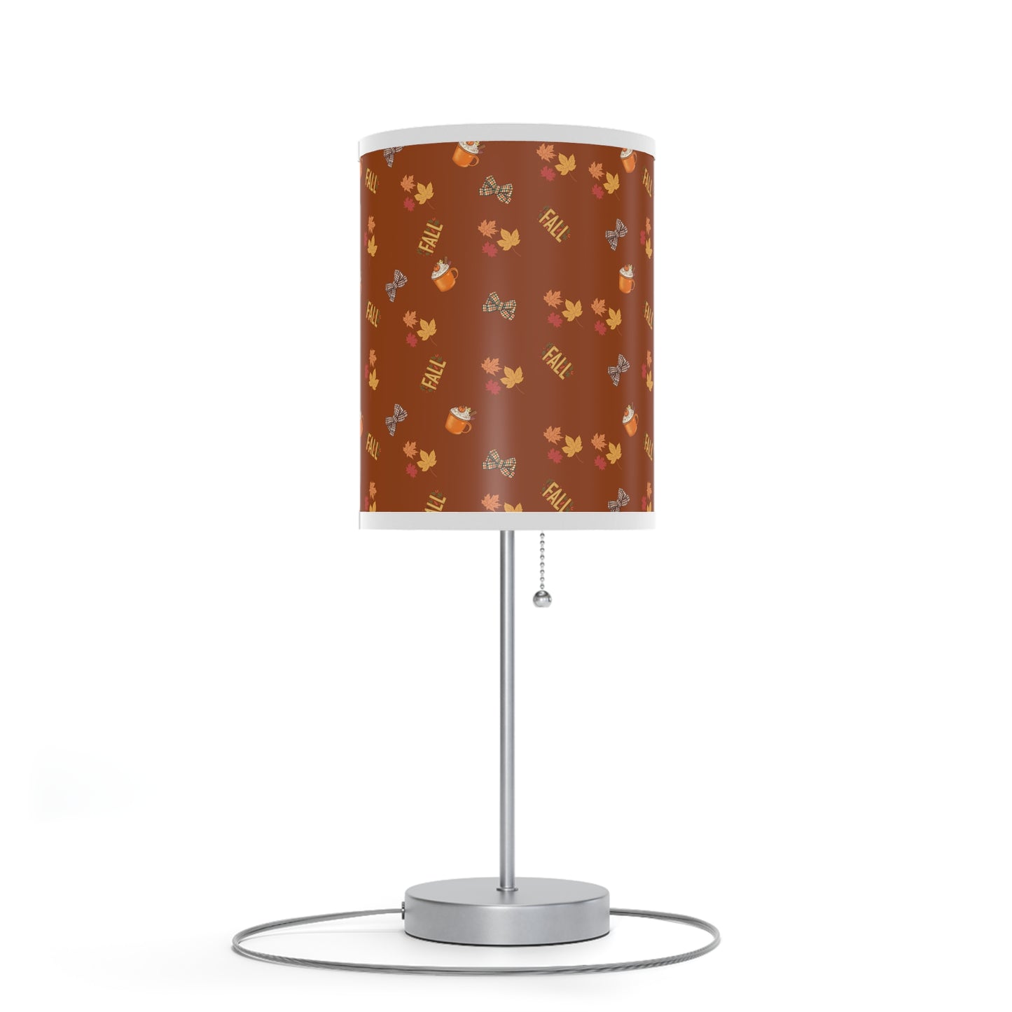 Spiced Latte Lamp on Stand – Cozy Fall Accent Light for Home Décor