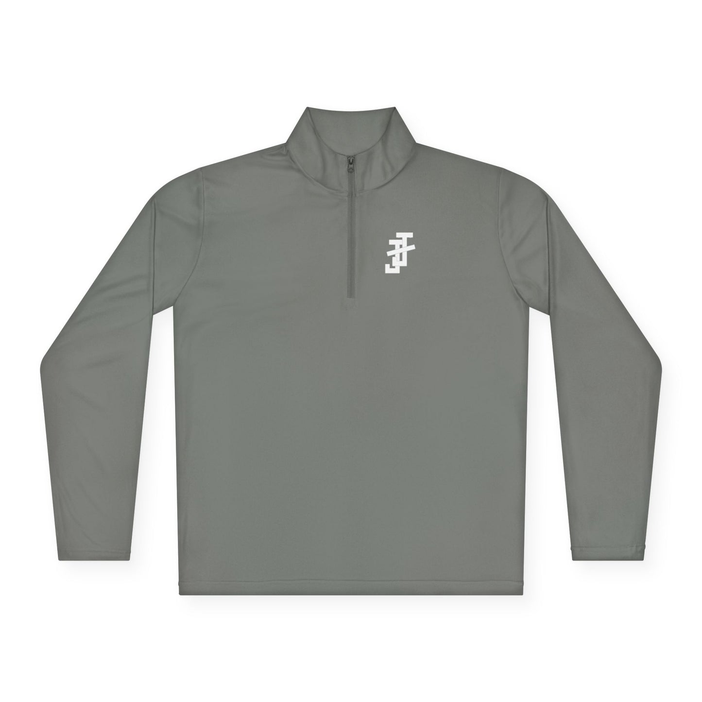 Jack and Jill Collar Unisex 1/4-Zip - White JJ - EMBROIDERED