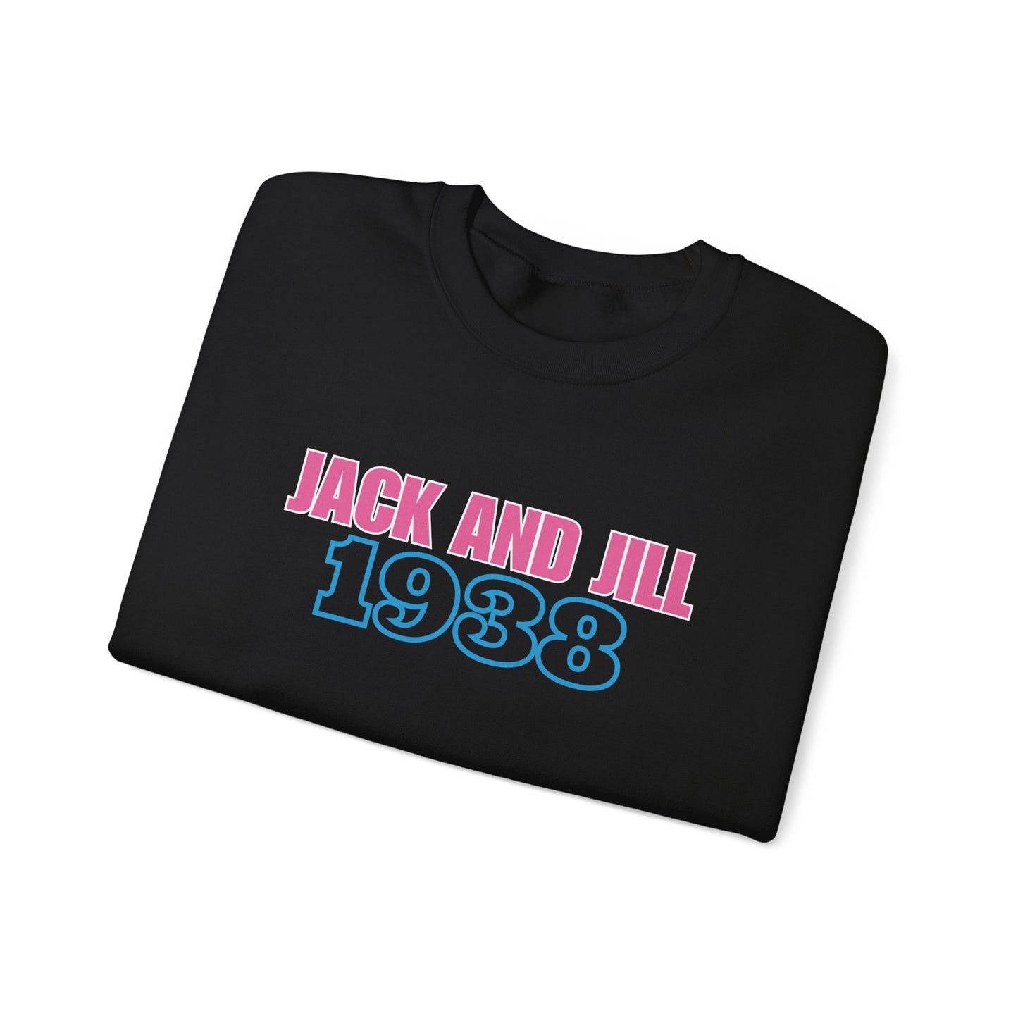 Jack and Jill 1938 Crewneck - Pink & Blue