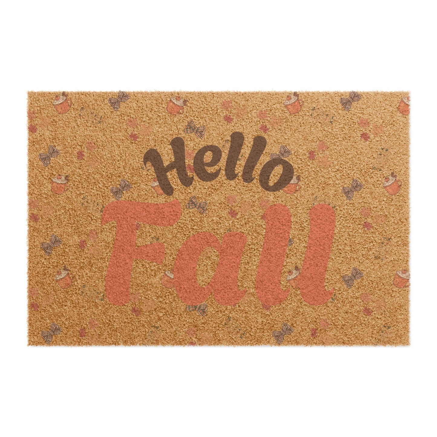 Spiced Fall Doormat – Hello Fall Coconut Coir Entryway Rug