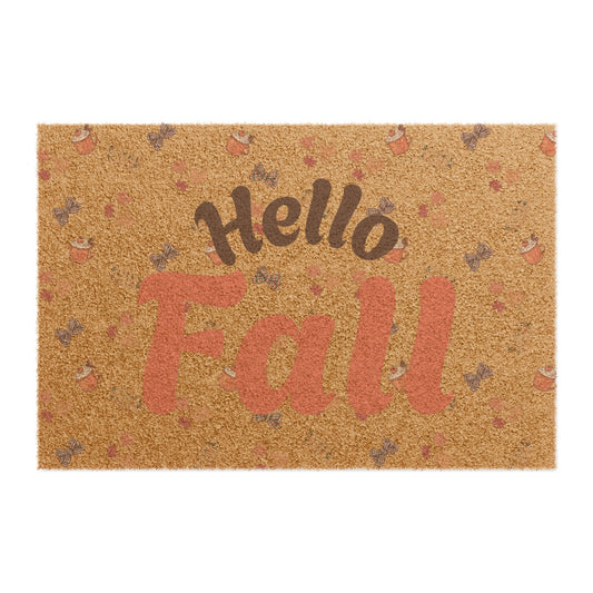 Spiced Fall Doormat – Hello Fall Coconut Coir Entryway Rug