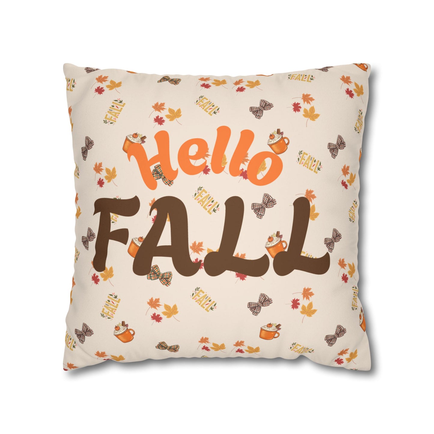 Spiced Faux Suede Pillow – Cozy Fall Decorative Accent