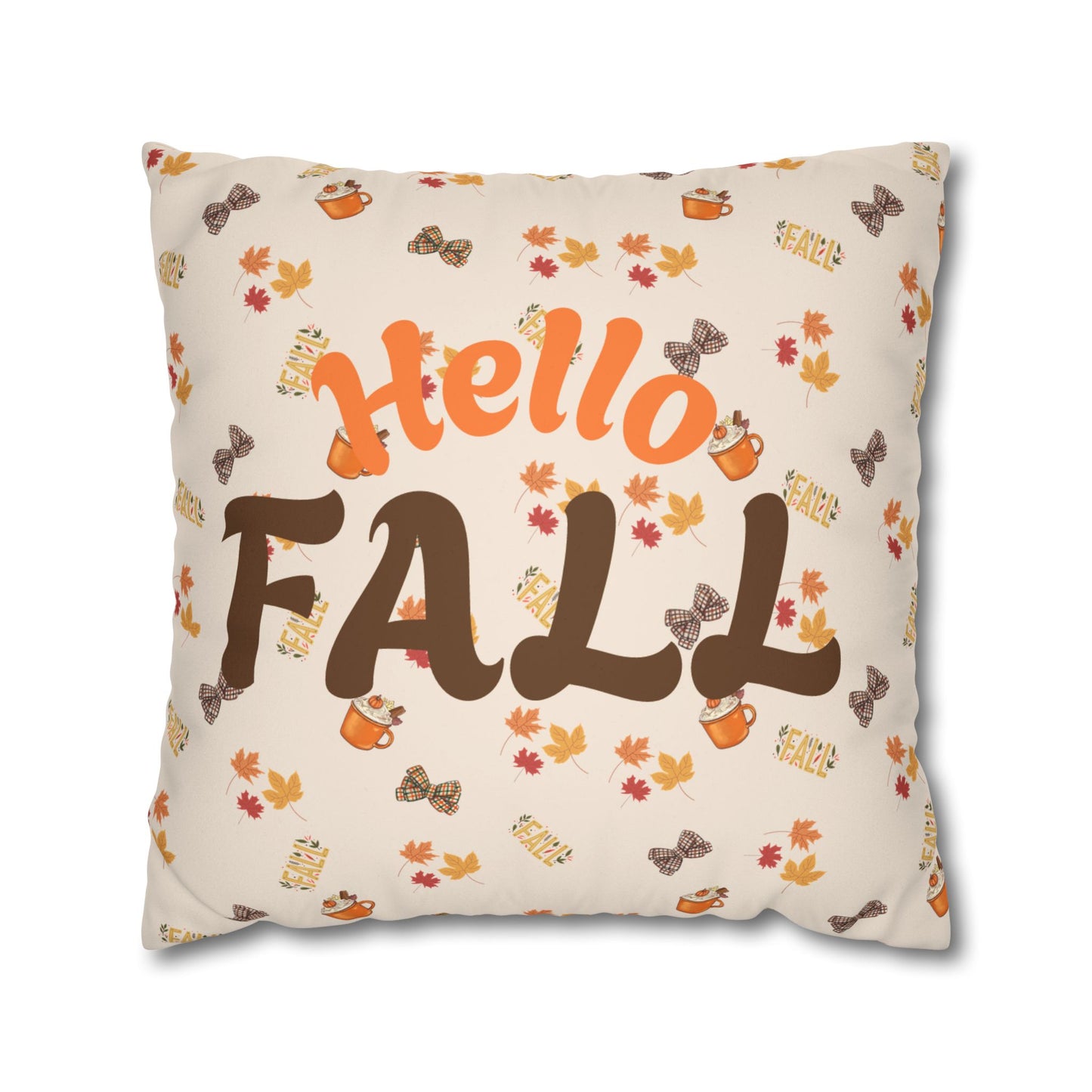 Spiced Faux Suede Pillow – Cozy Fall Decorative Accent