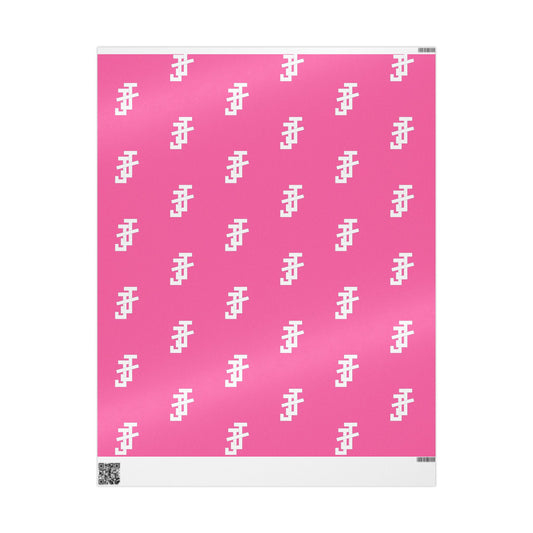 Jack and Jill Wrapping Paper - Vibrant Pink