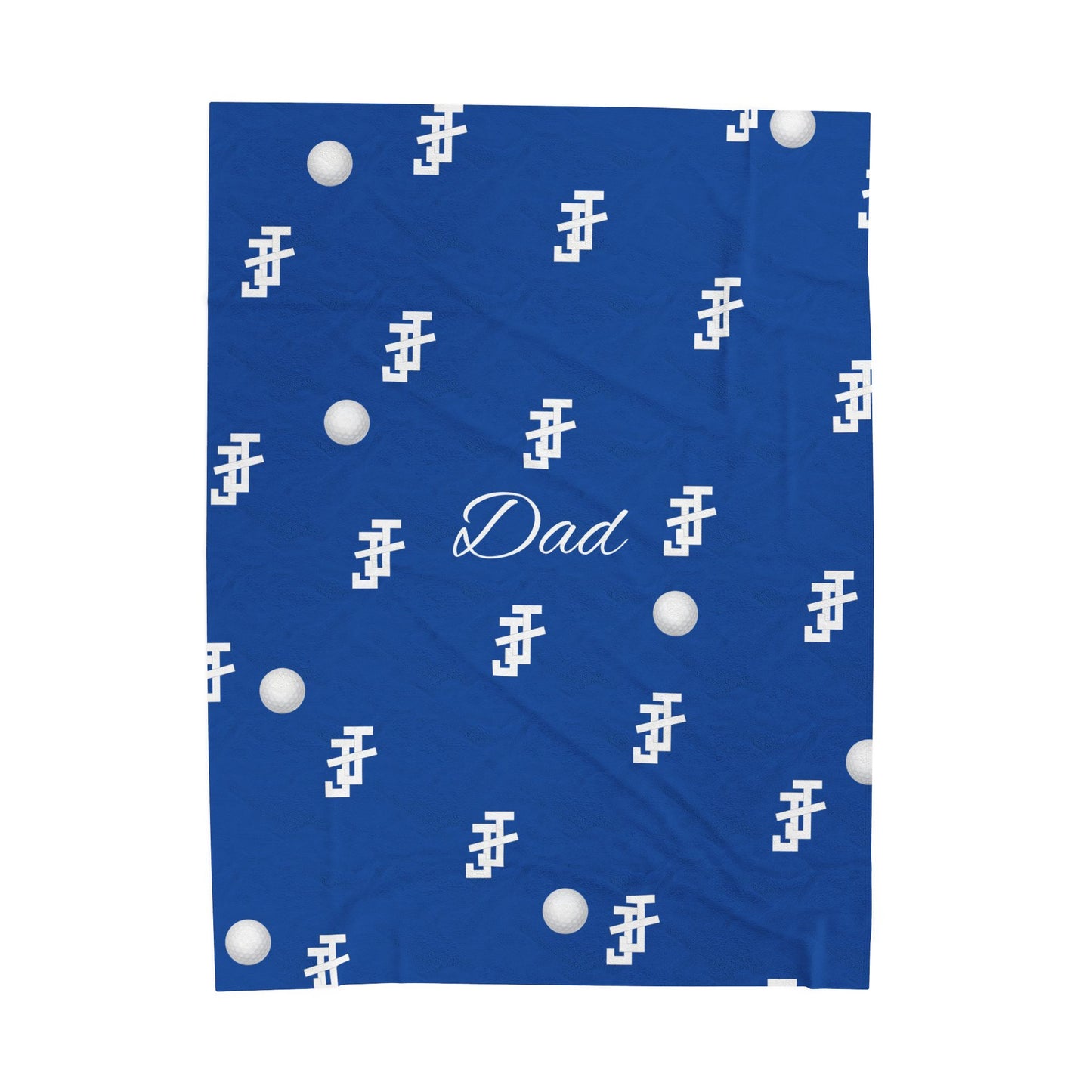 Jack and Jill of America Plush Blanket - Dad Blue