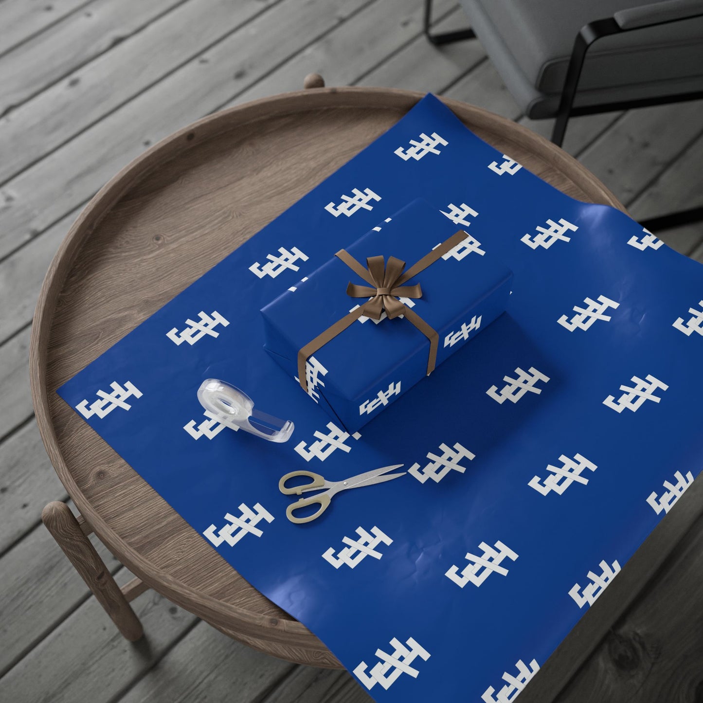 Jack and Jill Wrapping Paper -  Awesome Blue