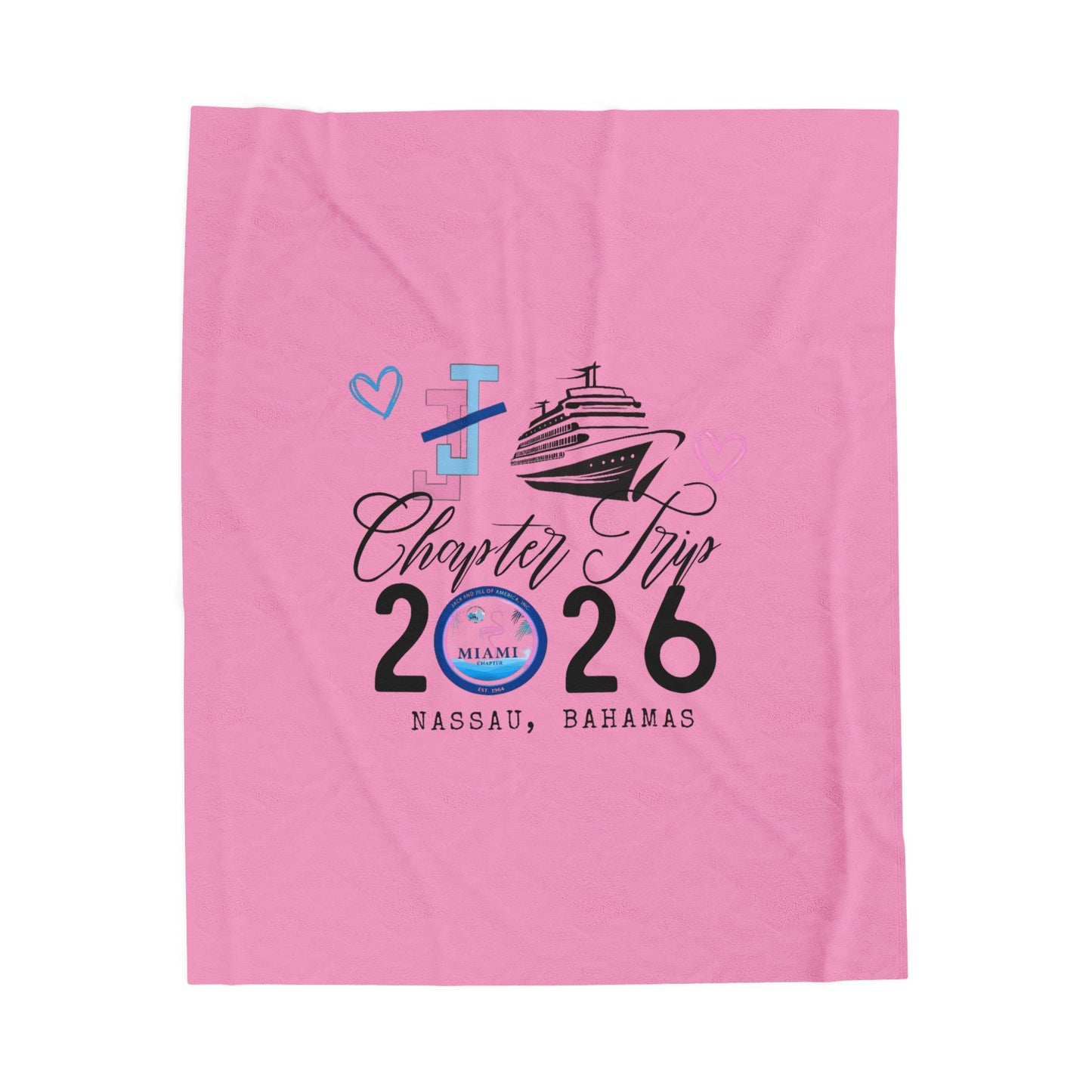 Miami Chapter Cruise 2026 Blanket - Pink
