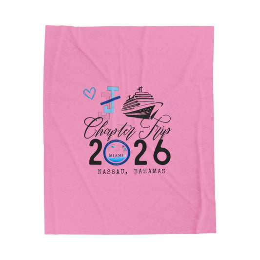 Miami Chapter Cruise 2026 Blanket - Pink