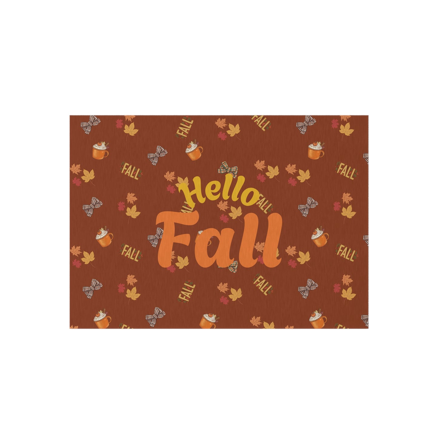 Spiced Latte Outdoor Rug – Vibrant Polyester Chenille Patio & Deck Décor
