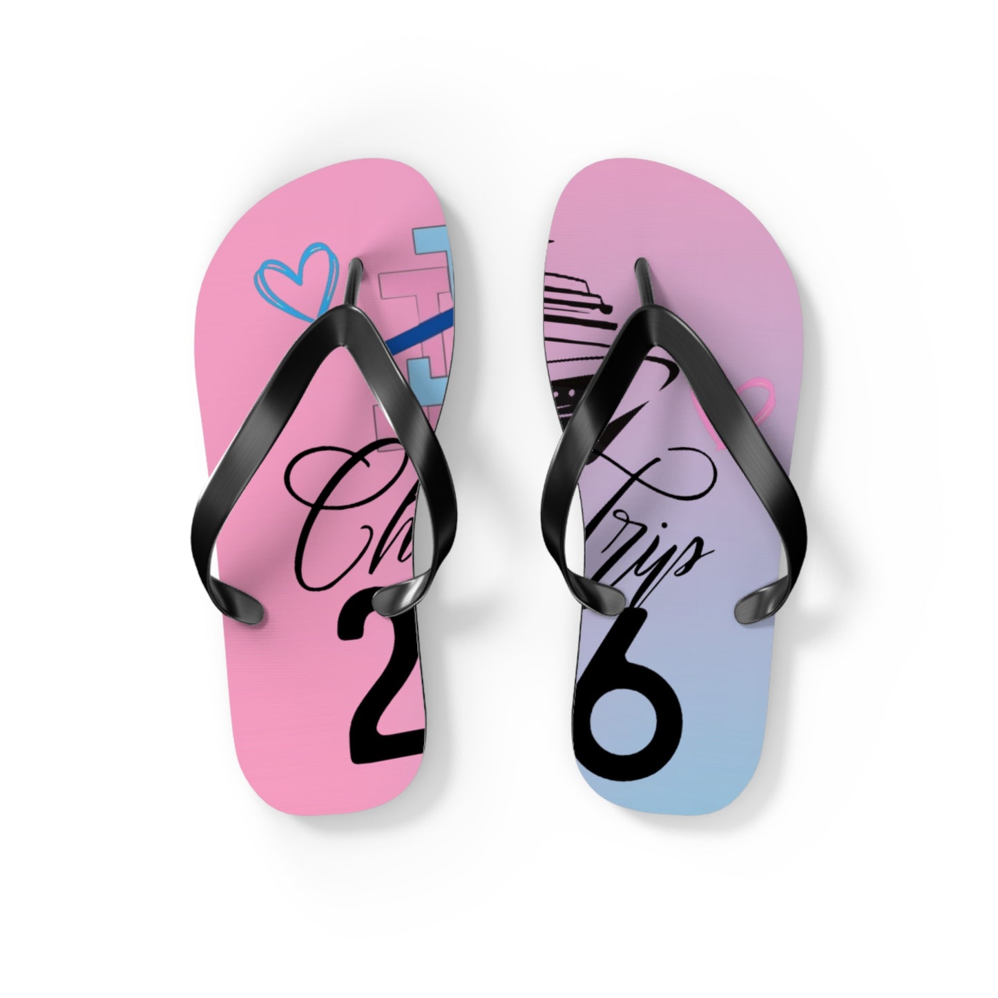 Miami Chapter - Beach Sandals Pink and Blue