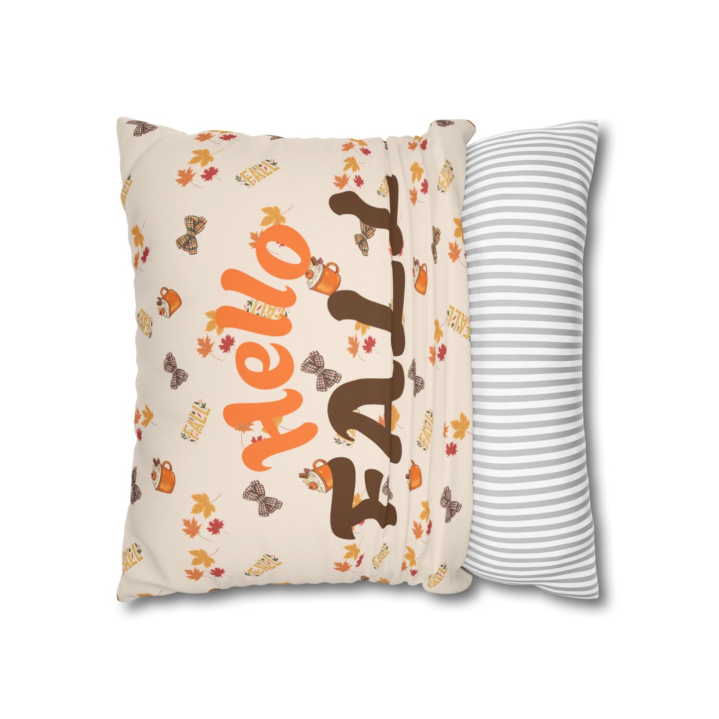 Spiced Faux Suede Pillow – Cozy Fall Decorative Accent