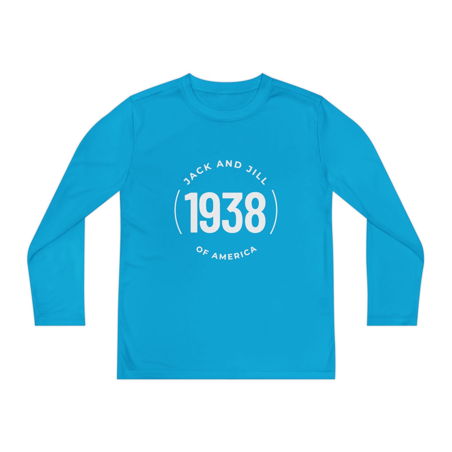 Jack and Jill YOUTH Long Sleeve Tee - 1938 Circle White