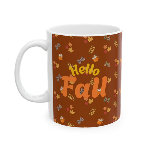 Spiced Latte Fall Ceramic Mug – Cozy Coffee & Tea Cup